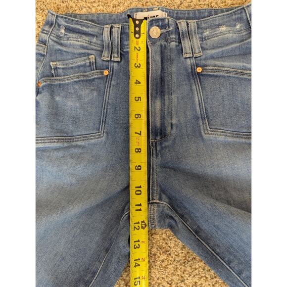 PAIGE Blue Flare & Wide Leg Jeans - Picture 9 of 13